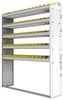 22-5372-5 Square back bin shelf unit 58.5"Wide x 13.5"Deep x 72"High with 5 shelves