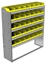 22-5563-5 Square back bin shelf unit 58.5"Wide x 15.5"Deep x 63"High with 5 shelves
