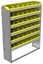 22-5572-6 Square back bin shelf unit 58.5"Wide x 15.5"Deep x 72"High with 6 shelves