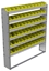 22-6172-6 Square back bin shelf unit 67"Wide x 11.5"Deep x 72"High with 6 shelves