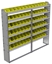 22-8172-6 Square back bin shelf unit 84"Wide x 11.5"Deep x 72"High with 6 shelves