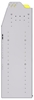 23-3548-3 Profiled back bin shelf unit 34.5"Wide x 15.5"Deep x 48"High with 3 shelves