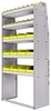 23-3572-5 Profiled back bin shelf unit 34.5"Wide x 15.5"Deep x 72"High with 5 shelves