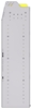 23-4558-4 Profiled back bin shelf unit 43"Wide x 15.5"Deep x 58"High with 4 shelves