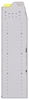 23-4558-4 Profiled back bin shelf unit 43"Wide x 15.5"Deep x 58"High with 4 shelves