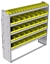 23-6563-5 Profiled back bin shelf unit 67"Wide x 15.5"Deep x 63"High with 5 shelves