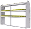 23-7348-3 Profiled back bin shelf unit 75"Wide x 13.5"Deep x 48"High with 3 shelves