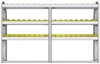 23-7348-3 Profiled back bin shelf unit 75"Wide x 13.5"Deep x 48"High with 3 shelves