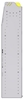 23-7363-4 Profiled back bin shelf unit 75"Wide x 13.5"Deep x 63"High with 4 shelves