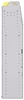 23-7363-4 Profiled back bin shelf unit 75"Wide x 13.5"Deep x 63"High with 4 shelves