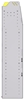 23-7363-5 Profiled back bin shelf unit 75"Wide x 13.5"Deep x 63"High with 5 shelves