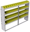 23-8358-4 Profiled back bin shelf unit 84"Wide x 13.5"Deep x 58"High with 4 shelves