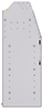 23-9336-4 Profiled back bin shelf unit 94"Wide x 13.5"Deep x 36"High with 4 shelves