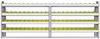 23-9336-4 Profiled back bin shelf unit 94"Wide x 13.5"Deep x 36"High with 4 shelves