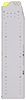 23-9358-4 Profiled back bin shelf unit 94"Wide x 13.5"Deep x 58"High with 4 shelves