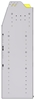 23-9548-4 Profiled back bin shelf unit 94"Wide x 15.5"Deep x 48"High with 4 shelves