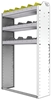 24-3158-3 Square back bin separator combo shelf unit 34.5"Wide x 11.5"Deep x 58"High with 3 shelves