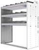 24-4848-3 Square back bin separator combo shelf unit 43"Wide x 18.5"Deep x 48"High with 3 shelves