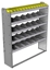 24-5363-5 Square back bin separator combo shelf unit 58.5"Wide x 13.5"Deep x 63"High with 5 shelves