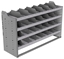 24-5836-4 Square back bin separator combo shelf unit 58.5"Wide x 18.5"Deep x 36"High with 4 shelves