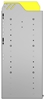 24-6536-3 Square back bin separator combo shelf unit 67"Wide x 15.5"Deep x 36"High with 3 shelves