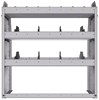 25-3336-3 Profiled back bin separator combo Shelf unit 34.5"Wide x 13.5"Deep x 36"High with 3 shelves