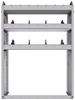 25-3348-3 Profiled back bin separator combo Shelf unit 34.5"Wide x 13.5"Deep x 48"High with 3 shelves