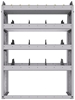 25-3348-4 Profiled back bin separator combo Shelf unit 34.5"Wide x 13.5"Deep x 48"High with 4 shelves