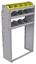 25-3358-3 Profiled back bin separator combo Shelf unit 34.5"Wide x 13.5"Deep x 58"High with 3 shelves