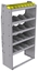 25-3563-5 Profiled back bin separator combo Shelf unit 34.5"Wide x 15.5"Deep x 63"High with 5 shelves