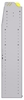 25-4363-4 Profiled back bin separator combo Shelf unit 43"Wide x 13.5"Deep x 63"High with 4 shelves