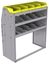 25-4848-3 Profiled back bin separator combo Shelf unit 43"Wide x 18.5"Deep x 48"High with 3 shelves