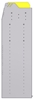 25-4858-3 Profiled back bin separator combo Shelf unit 43"Wide x 18.5"Deep x 58"High with 3 shelves