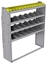 25-5563-4 Profiled back bin separator combo Shelf unit 58.5"Wide x 15.5"Deep x 63"High with 4 shelves