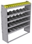 25-5563-5 Profiled back bin separator combo Shelf unit 58.5"Wide x 15.5"Deep x 63"High with 5 shelves