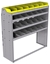 25-5858-4 Profiled back bin separator combo Shelf unit 58.5"Wide x 18.5"Deep x 58"High with 4 shelves