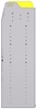 25-5858-4 Profiled back bin separator combo Shelf unit 58.5"Wide x 18.5"Deep x 58"High with 4 shelves