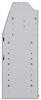 25-6336-4 Profiled back bin separator combo Shelf unit 67"Wide x 13.5"Deep x 36"High with 4 shelves