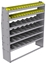 25-6572-6 Profiled back bin separator combo Shelf unit 67"Wide x 15.5"Deep x 72"High with 6 shelves