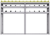 25-8358-3 Profiled back bin separator combo Shelf unit 84"Wide x 13.5"Deep x 58"High with 3 shelves
