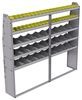 25-8372-5 Profiled back bin separator combo Shelf unit 84"Wide x 13.5"Deep x 72"High with 5 shelves
