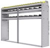 25-8558-3 Profiled back bin separator combo Shelf unit 84"Wide x 15.5"Deep x 58"High with 3 shelves
