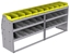 25-8836-3 Profiled back bin separator combo Shelf unit 84"Wide x 18.5"Deep x 36"High with 3 shelves
