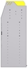 25-8848-3 Profiled back bin separator combo Shelf unit 84"Wide x 18.5"Deep x 48"High with 3 shelves
