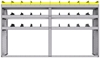 25-8848-3 Profiled back bin separator combo Shelf unit 84"Wide x 18.5"Deep x 48"High with 3 shelves