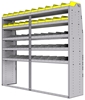25-8872-5 Profiled back bin separator combo Shelf unit 84"Wide x 18.5"Deep x 72"High with 5 shelves