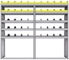 25-8872-5 Profiled back bin separator combo Shelf unit 84"Wide x 18.5"Deep x 72"High with 5 shelves