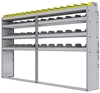 25-9358-4 Profiled back bin separator combo Shelf unit 94"Wide x 13.5"Deep x 58"High with 4 shelves