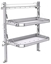 26-4048-20 2 level fold-up shelving unit, 41"Wide x 18"Deep x 48"High