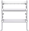 26-4048-20 2 level fold-up shelving unit, 41"Wide x 18"Deep x 48"High